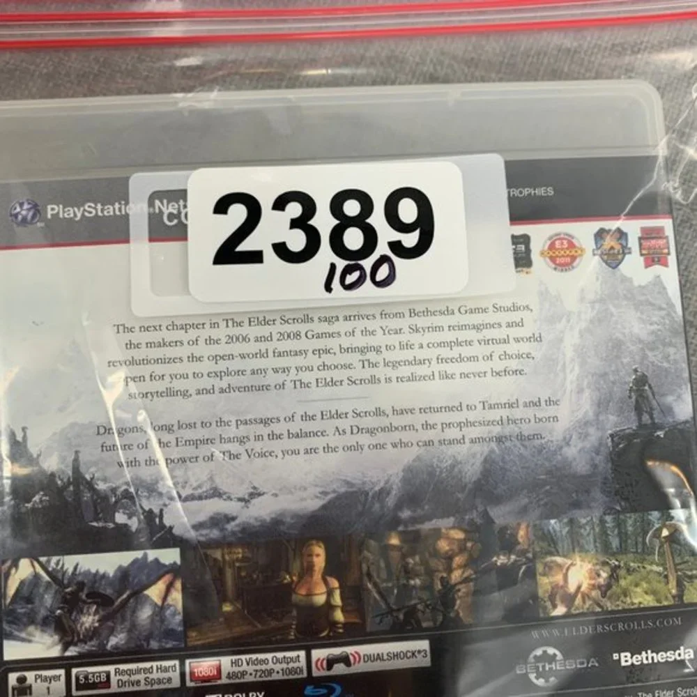 PS3 The Elder Scrolls V‎ Skyrim Playstation 3 Mature 17+ Epic Fantasy Reborn